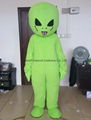 green ET alien mascot costume for adult