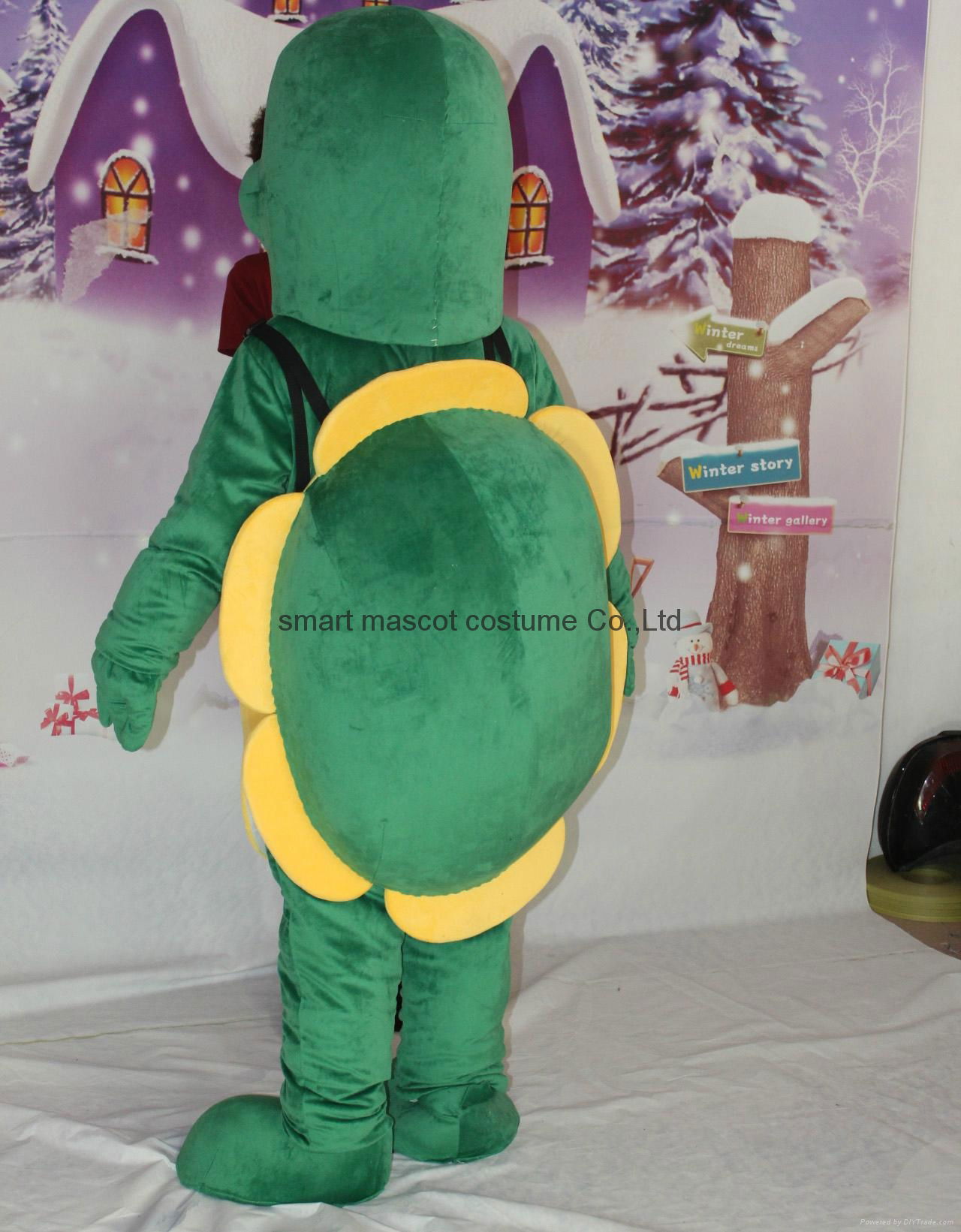 green turtle mascot costume