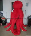 adult Octopus mascot costume blue/green/yellow/purple/red/pink