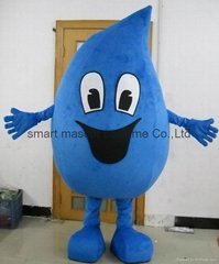 blue water drop mascot costume for adult