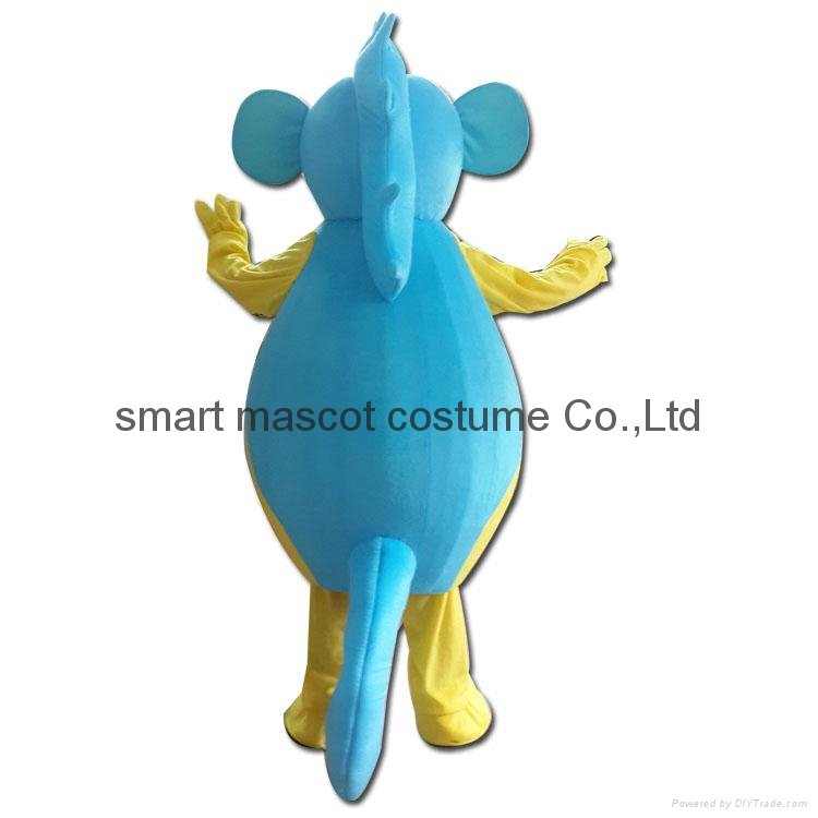blue sea horse mascot costume 2