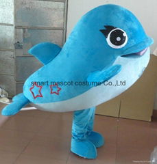 adult dolphin mascot costume