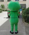 adult green frog mascot costume 4