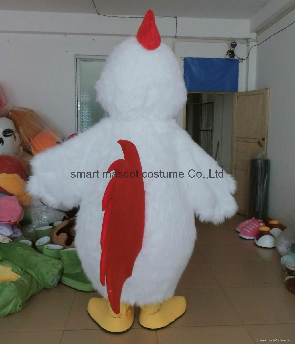 adult chicken mascot costume