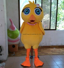 yellow chicken mascot costume