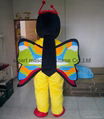 china manufacturer adult mascot costume yellow butterfly