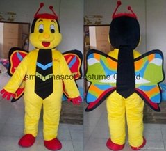 china manufacturer adult mascot costume yellow butterfly