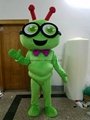 caterpillar mascot costume adult green