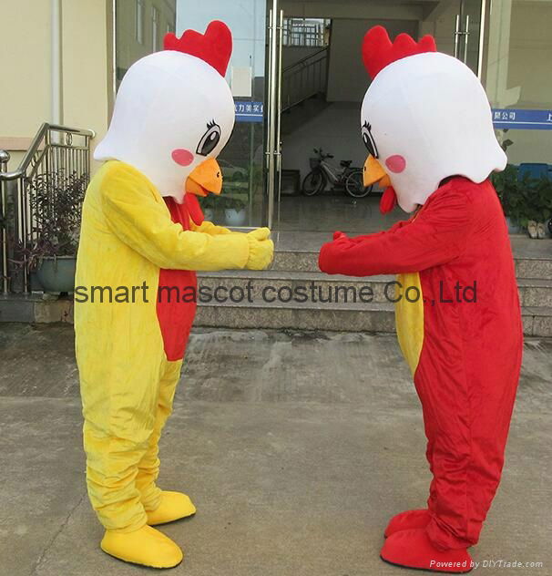 Year of rooster mascot costume