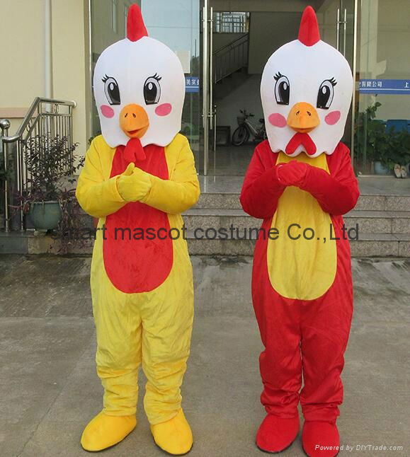 Year of rooster mascot costume