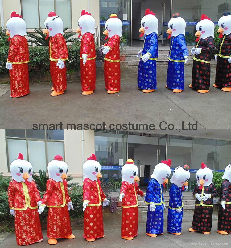 Year of rooster mascot costume