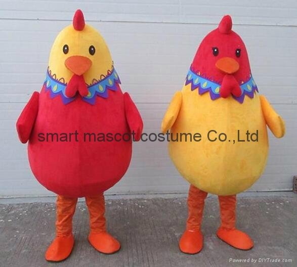 rooster mascot chicken costume for 2017 Chinese new year 2