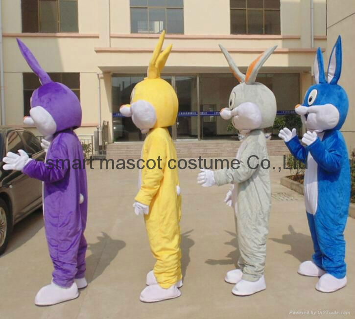 adult easter rabbit bunny mascot costume 3