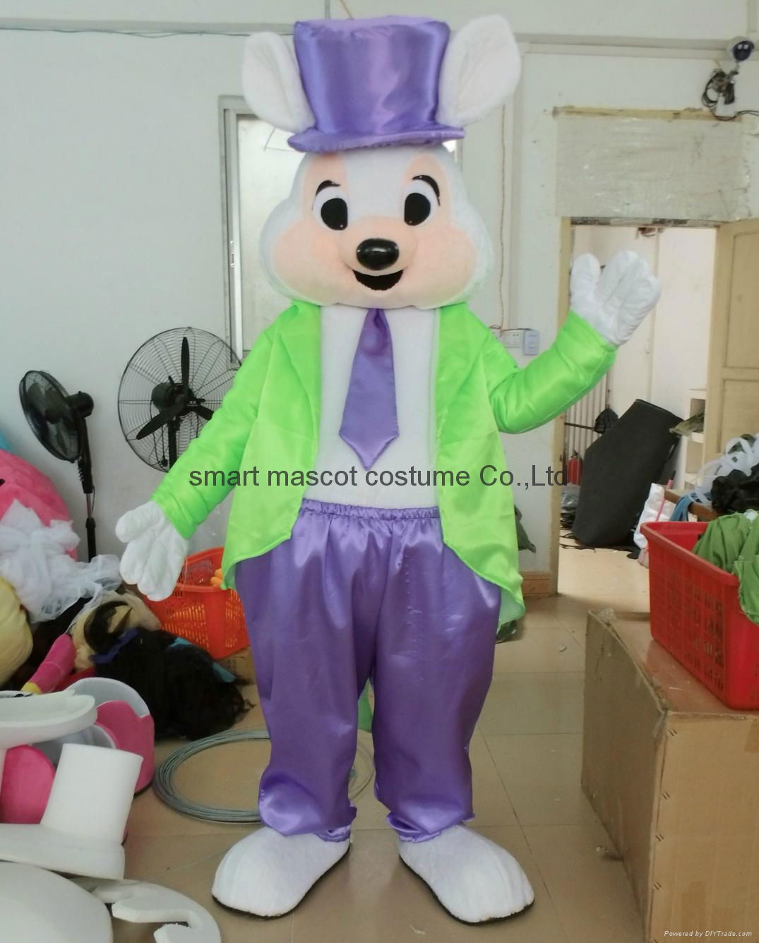 adult easter bunny mascot costume