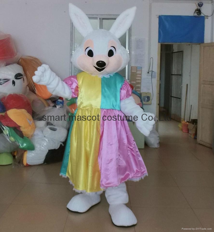adult easter bunny mascot costume sm 611 smart mascot costume