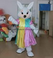 adult easter bunny mascot costume