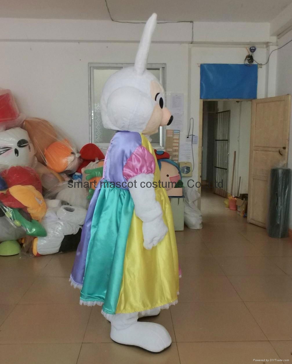 adult easter bunny mascot costume