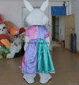 adult easter bunny mascot costume