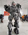 light to wear mecha robot costume for adult 