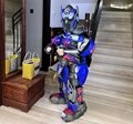 LED robot mecha cosplay costume for kids