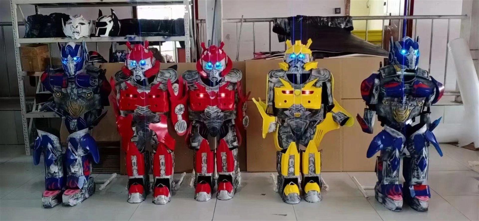 children transformers robot cosplay costume for birthday part