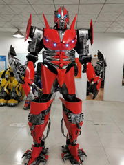 giant Mecha robot costume adult mech cosplay costume with LED lights