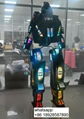 robot mecha cosplay costume with full body LED lights for adults to wear