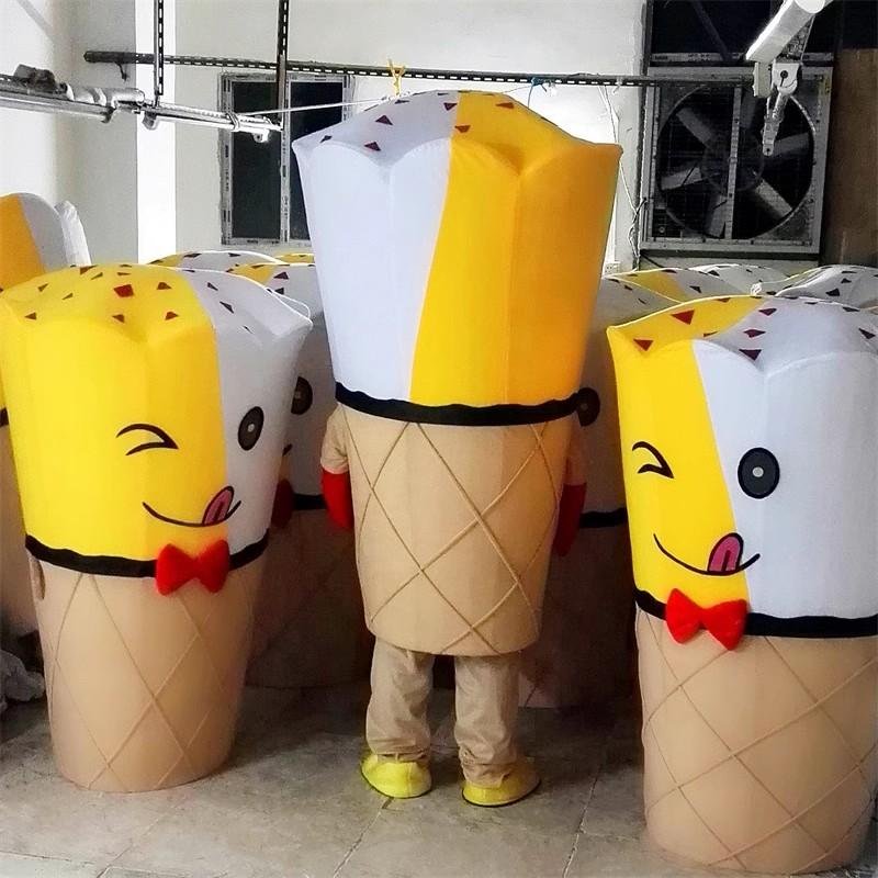 custom ice cream mascot costume sweet cone masot 2