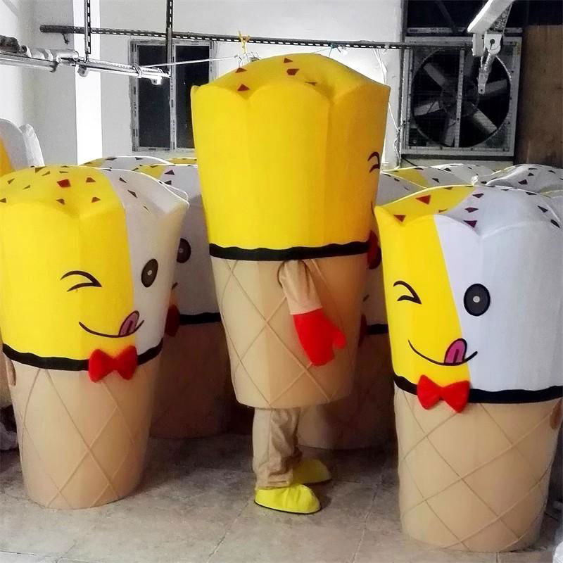 custom ice cream mascot costume sweet cone masot 3