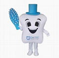 adult tooth mascot costume happy good white tooth mascot