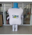 adult tooth mascot costume happy good white tooth mascot