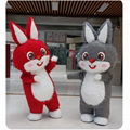 adult inflatable plush mascot costume inflatable furry rabbit bunny costume