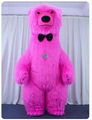 inflatable bear costume polar bear inflatable costume in white/red/brown/black