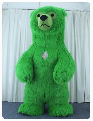 inflatable bear costume polar bear inflatable costume in white/red/brown/black 4