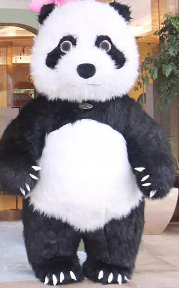 panda inflatable costume furry panda inflatable suits adults 2