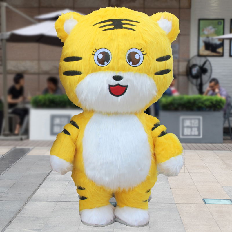 Inflatable Costume tiger furry inflatable mascot costume for adults 2