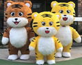 Inflatable Costume tiger furry inflatable mascot costume for adults