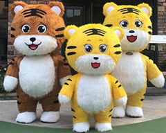 Inflatable Costume tiger furry inflatable mascot costume for adults