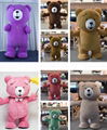 teddy bear costume teddy bear inflatable costume adult pink/red/brown/white 3