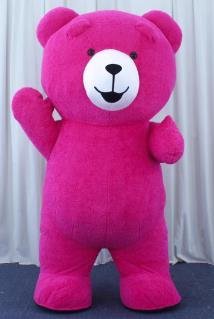pink/purple teddy bear costume bear mascot costume inflatable teddy bear costume 3
