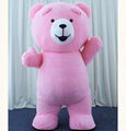 pink/purple teddy bear costume bear mascot costume inflatable teddy bear costume