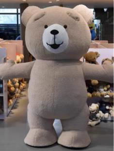 teddy bear costume man inflatable teddy bear mascot costume adult 3