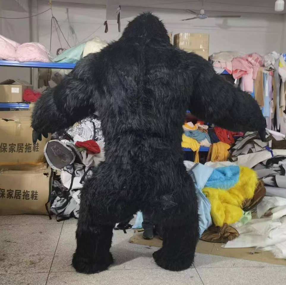 king kong costume inflatable gorilla costume for adult black colour 3