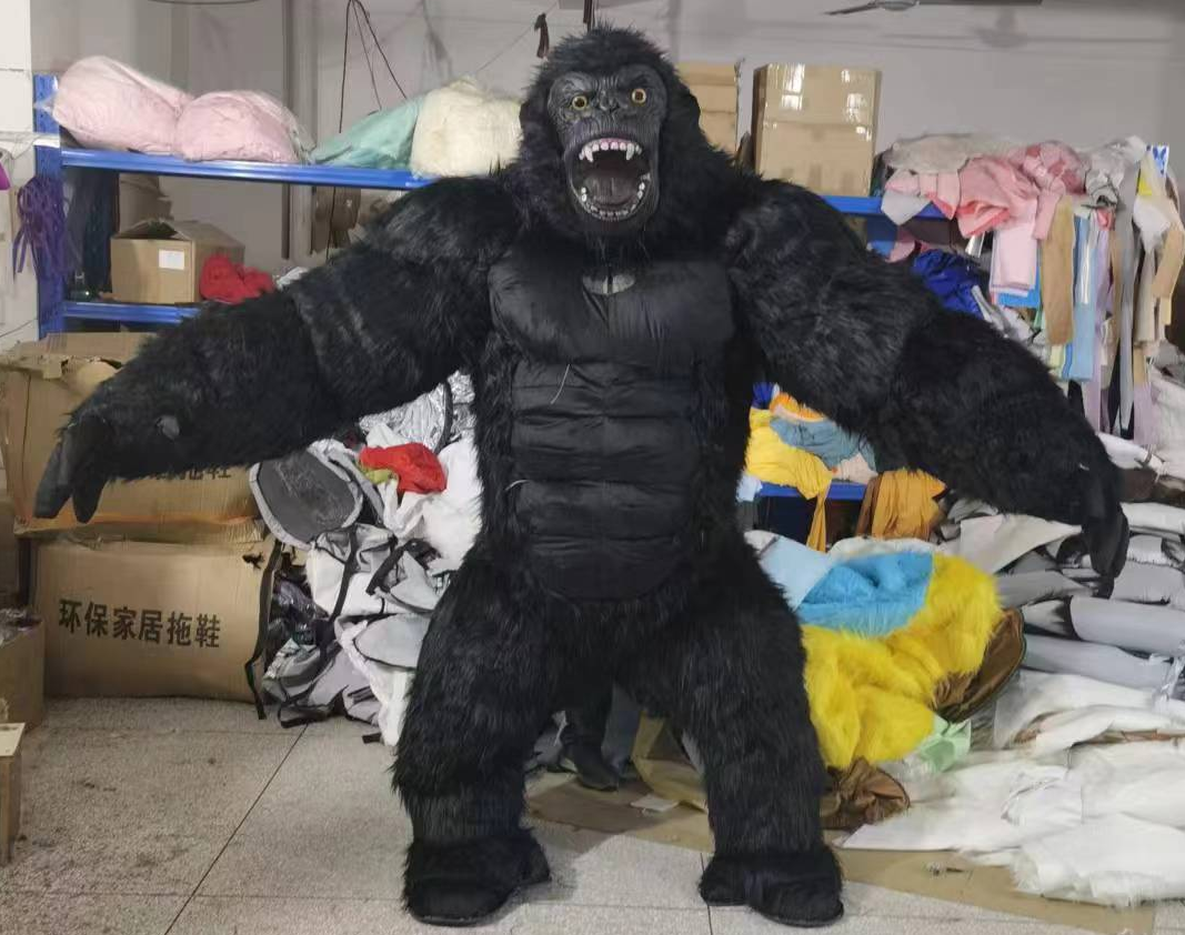 king kong costume inflatable gorilla costume for adult black colour 2