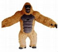 inflatable gorilla costume adult gorill inflatable costume brown 1