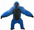 inflatable gorilla costume adult black