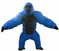 inflatable gorilla costume adult black gorilla inflatable costume suit  blue