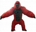 inflatable gorilla costume adult gorilla inflatable costume suit red