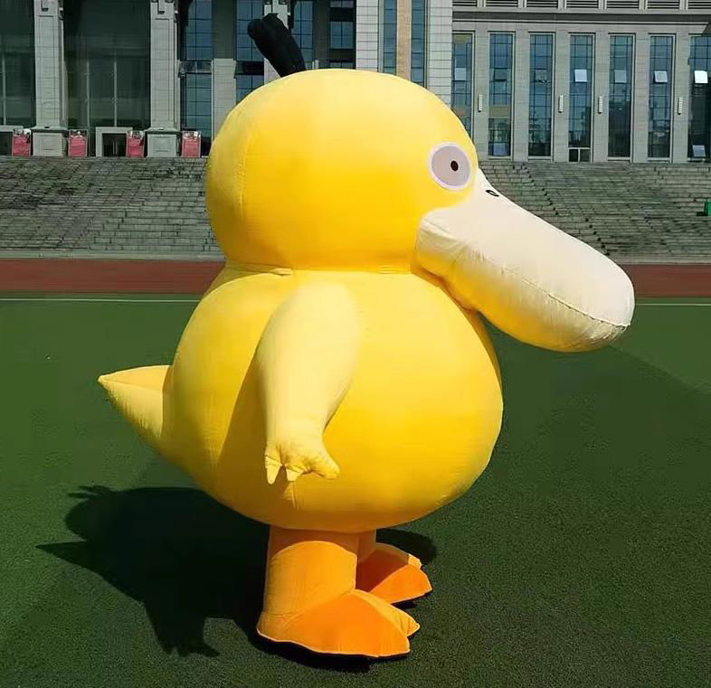 adult yellow duck mascot costume inflatable duck costume