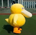 adult yellow duck mascot costume inflatable duck costume 1